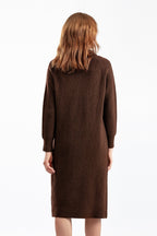 Zipper Pullover Sweater Dress