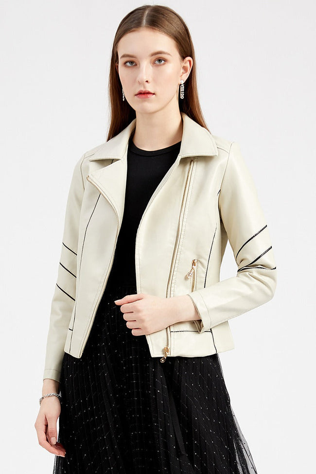 Lightweight PU Moto Jacket Main image