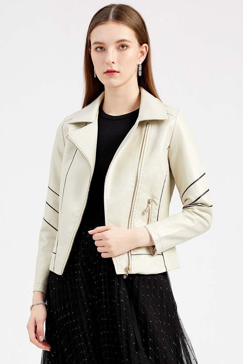 Lightweight PU Moto Jacket Main image