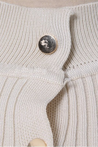 Button Front Bodycon Sweater Dress