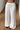 White Drawstring Wide Leg Relaxed Pants Secondary image
