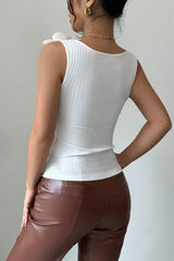 Floral Applique Knit Top