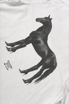 Horse Graphic Camo Layered Long Sleeve T-Shirt