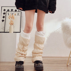 Insulated Polar Fleece Mid Calf Leg Warmers