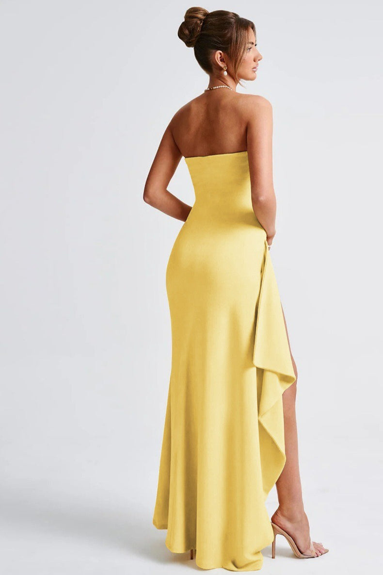 Sexy Strapless Slit Evening Party Dress Secondary image