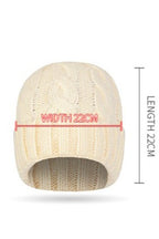 Solid Color Ribbed Ponytail Beanie Hat