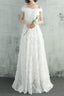 Chiffon A Line Formal Dress XS / White