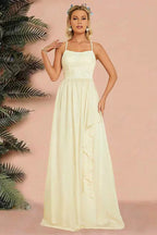 Sexy Backless Spaghetti Strap Party Gown Prom Dress