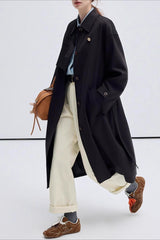 Midi Intellectual Trench Line Overcoat