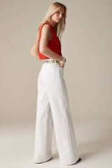 Wide Leg Stretch High Waist Relaxed Jeans