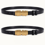 Color Block Reversible Double Sided Belt
