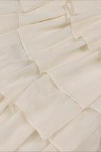 Tiered Chiffon Corset Mermaid Hem Prom Dress