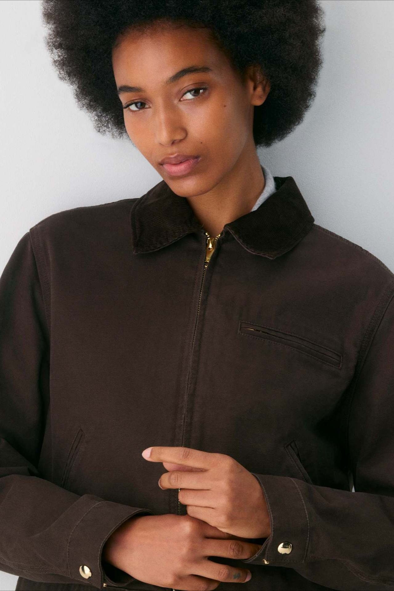 Cropped Utility Workwear Jacket Secondary image
