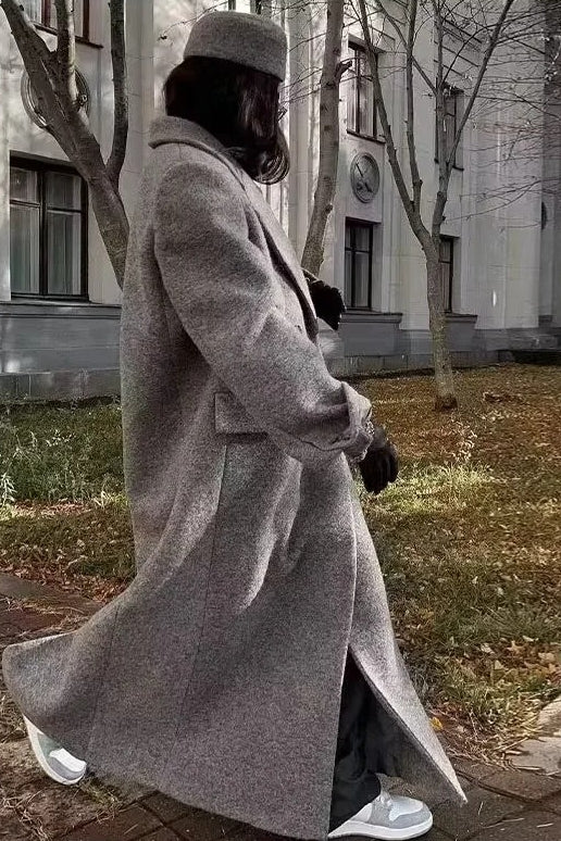 Button Detail Wool Blend Overcoat Secondary image