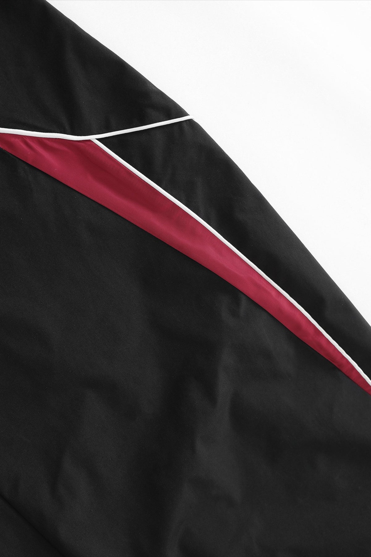 Contrast Piping Colorblock Barrel Leg Pants