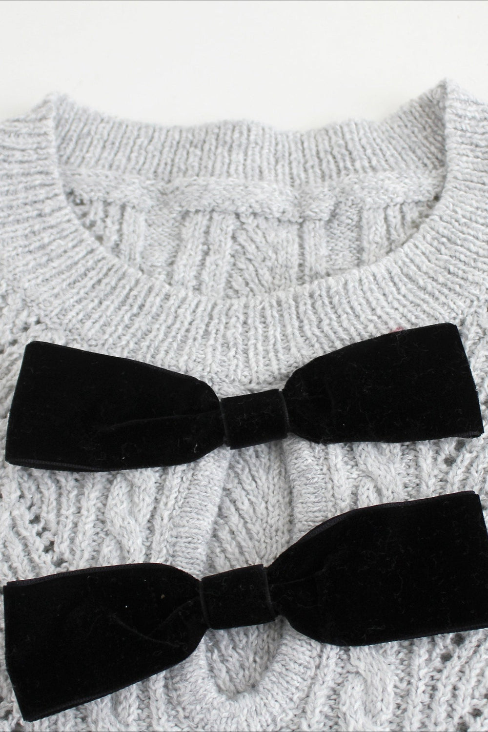 Solid Color Long Sleeve Knit Sweater Dress