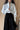 Structured Oversized Lapel V Neck White Blouse Secondary image