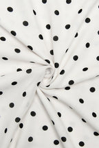 Polka Dot Halter Neck Sleeveless Maxi Dress