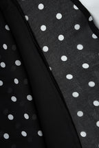 Polka Dot Halter Strapless Mini Dress