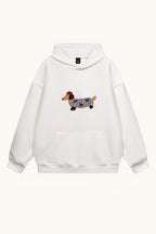 Dachshund Embroidered Pullover Hoodie