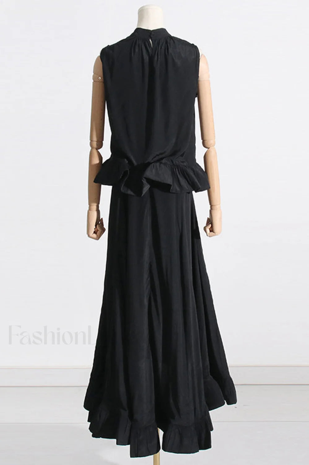 Elaine Pink Sleeveless Charming Ruffle Mermaid Set