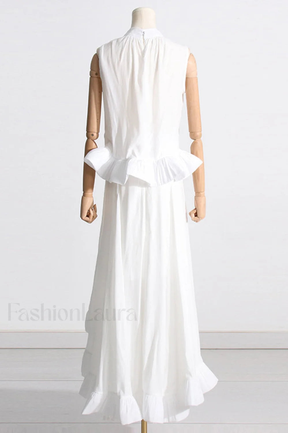 Elaine Pink Sleeveless Charming Ruffle Mermaid Set