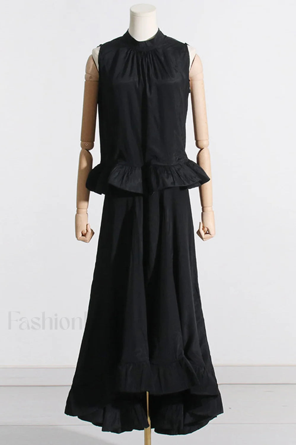 Elaine Pink Sleeveless Charming Ruffle Mermaid Set