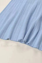 Elegant Lotus Leaf Hem Knit Cardigan
