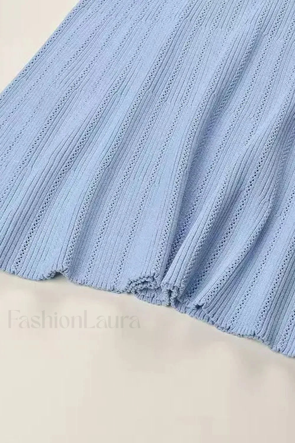 Elegant Lotus Leaf Hem Knit Cardigan