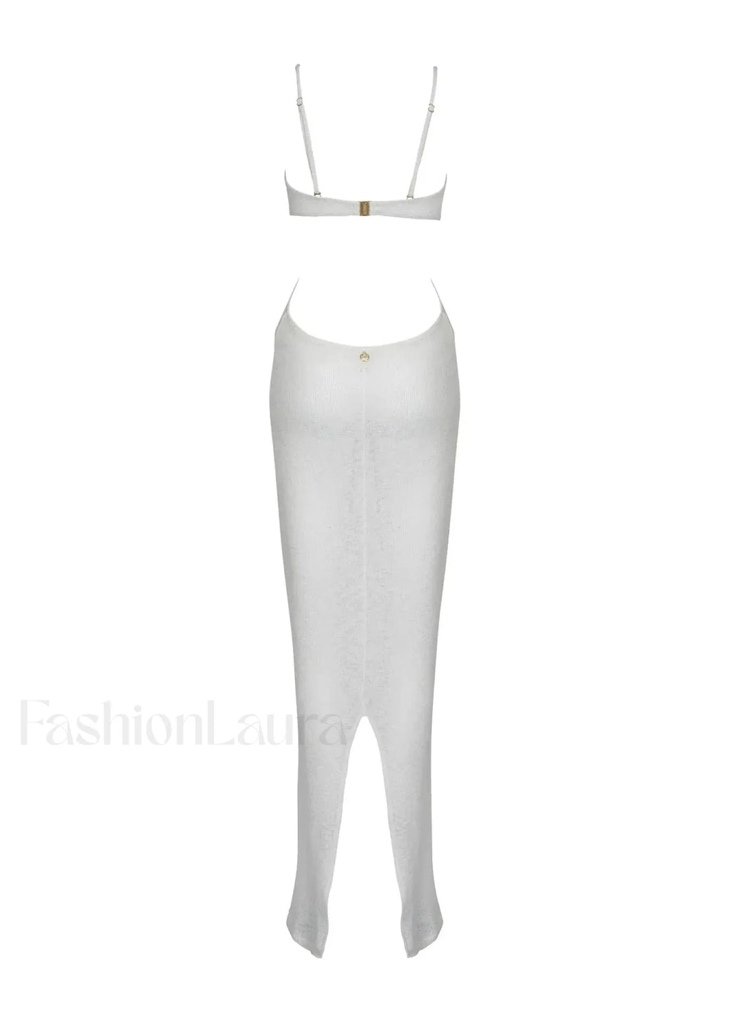 Elegant Silver High Waist Bikini Three Piece Set