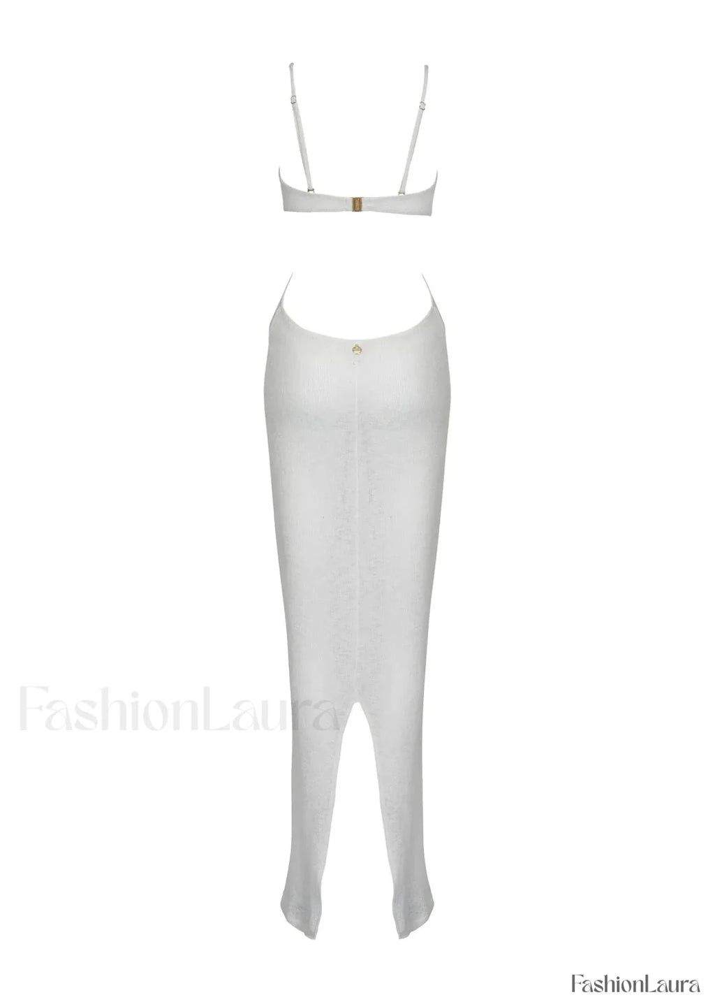 Elegant Silver High Waist Bikini Three Piece Set