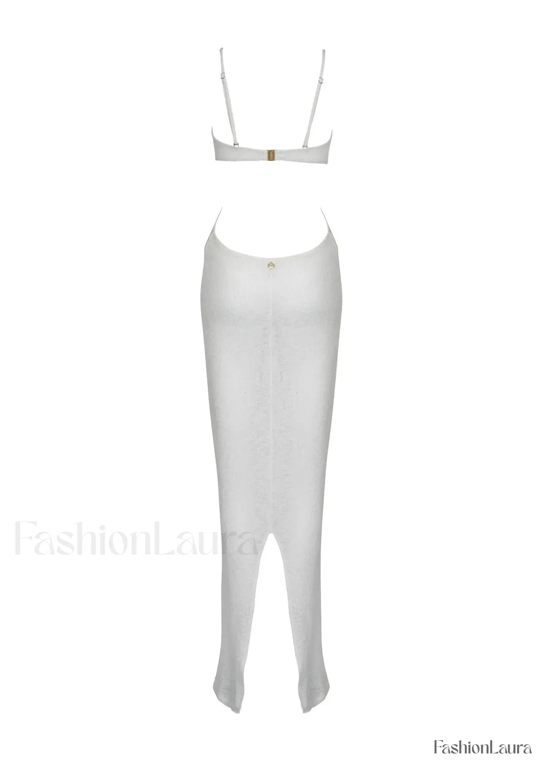 Elegant Silver High Waist Bikini Three Piece Set