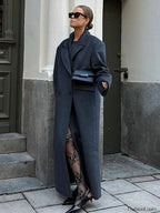 Elegant Women’s Woolen Overcoat Double Breasted Overcoats