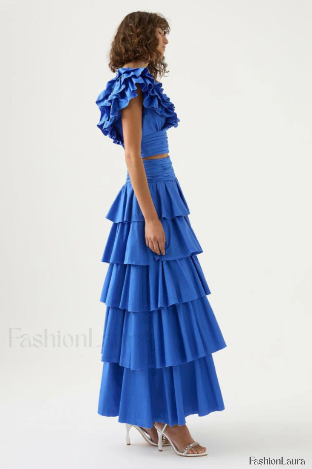 Eleni Tiered Stylish Maxi Skirt Set