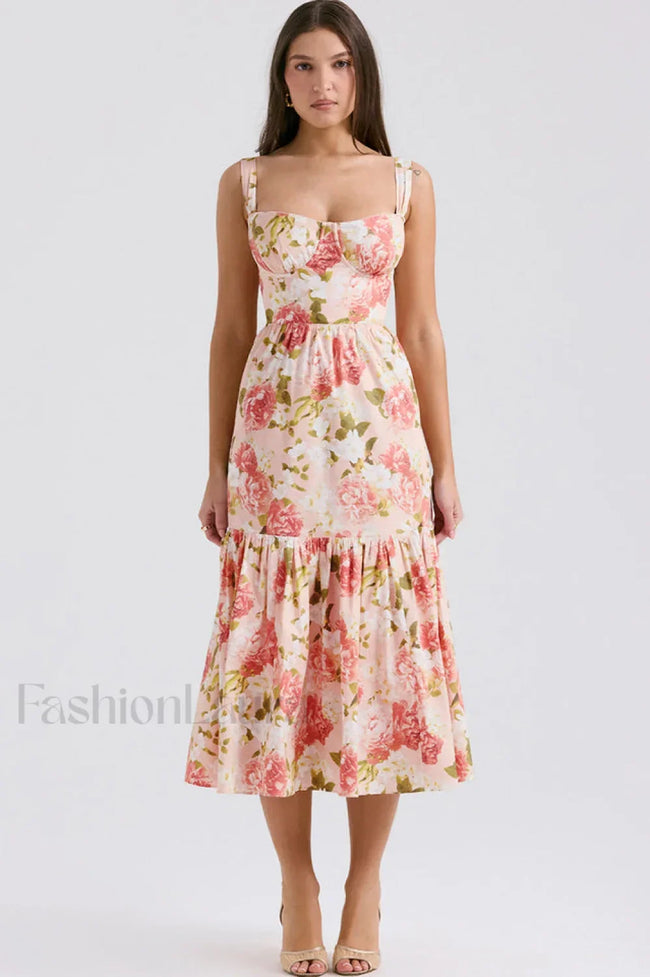 Elia Floral Stylish Midi Sundress Main image