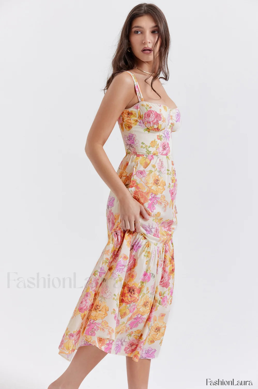 Elia Floral Stylish Midi Sundress