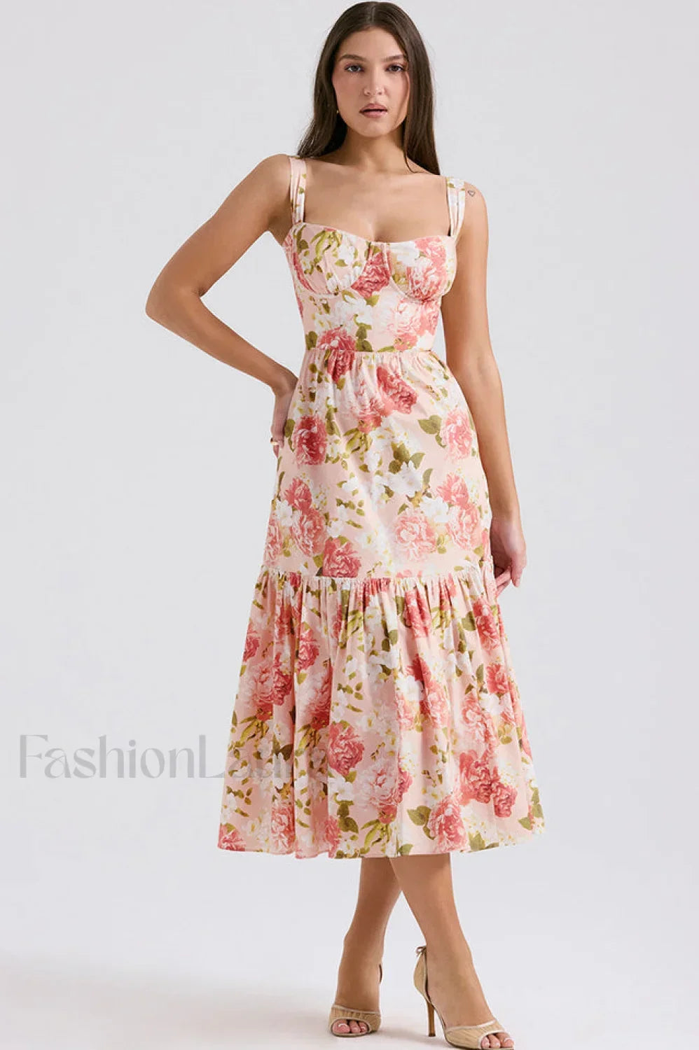 Elia Floral Stylish Midi Sundress Secondary image