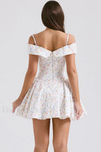 Elida Black Stylish Mini Dress