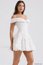 Elida Black Stylish Mini Dress