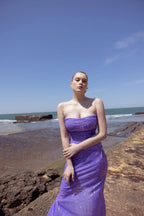 Emilina Sequin Stylish Backless Maxi Dress