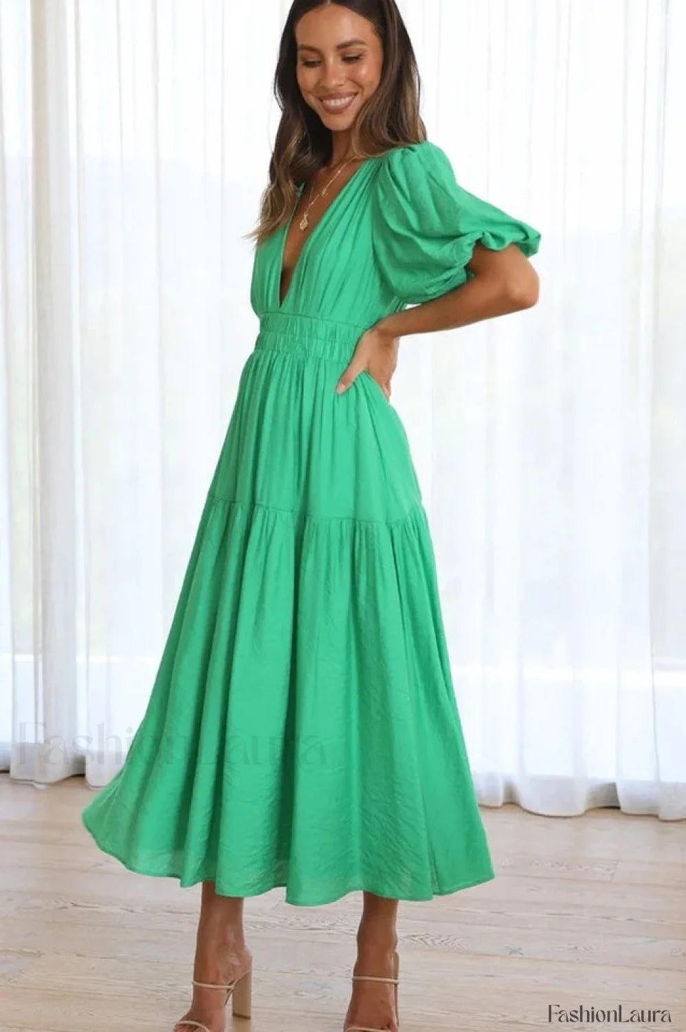 Erin Elegant Midi Dress