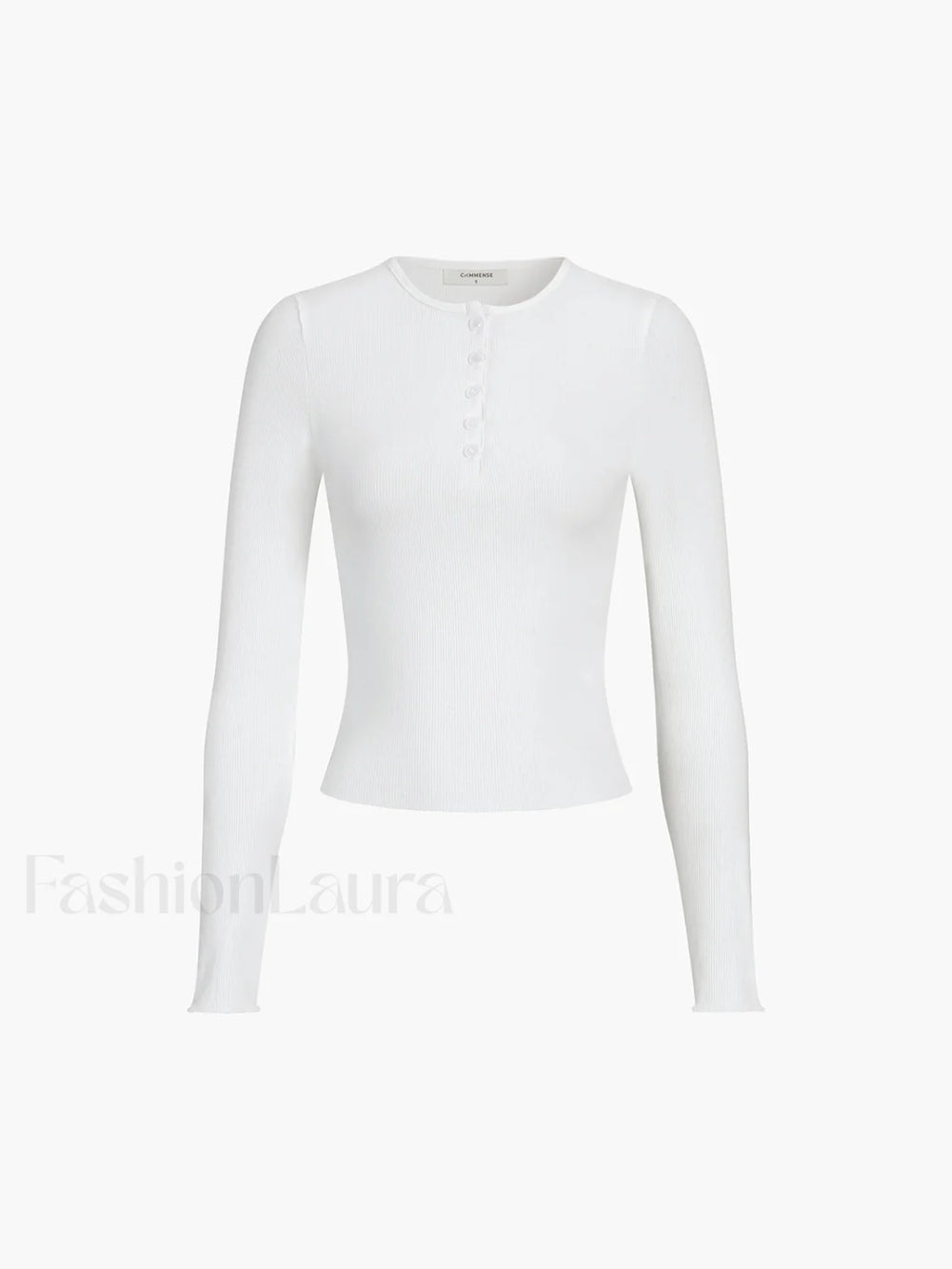 Everyday Rib Long Sleeve Top T Shirts