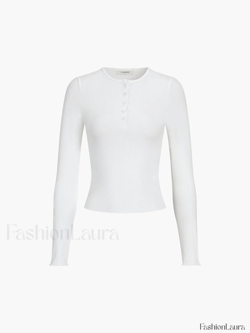 Everyday Rib Long Sleeve Top T Shirts