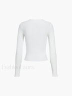 Everyday Rib Long Sleeve Top T Shirts