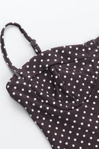 Polka Dot Satin Cami Slip Mini Dress