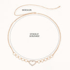Heart Rhinestone Sparkle Chic Waist Chain