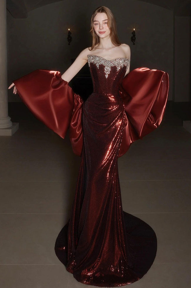 Handmade Lace Embroidered Beaded Gown Prom Dress Main image