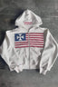 Cotton Applique Letter Graphic Thick Hoodie
