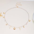 Starfish Shell Faux Pearl Waist Chain