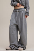 Double Waist Vintage Denim Knit Pants